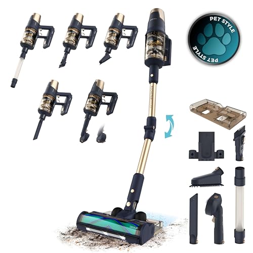 Cecotec Conga Rockstar 10500 Solar AquaPet Flex Cordless Vacuum Cleaner in black
