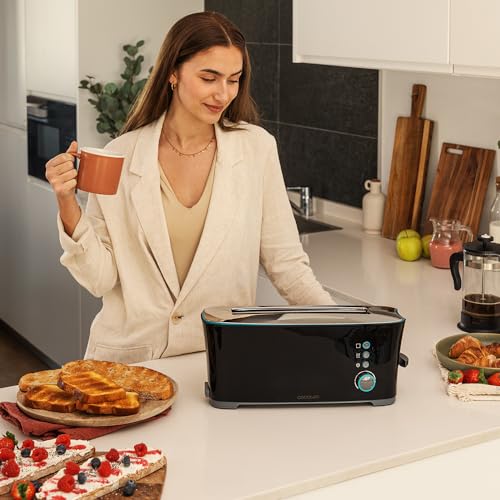 Cecotec Toaster Vertical Toast&Taste Extra B - 1000W Power, XL Slot for Thick Bread