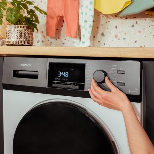 Cecotec Washing Machine 7 kg Front Loading With Inverter Motor and Steam Sterilisation