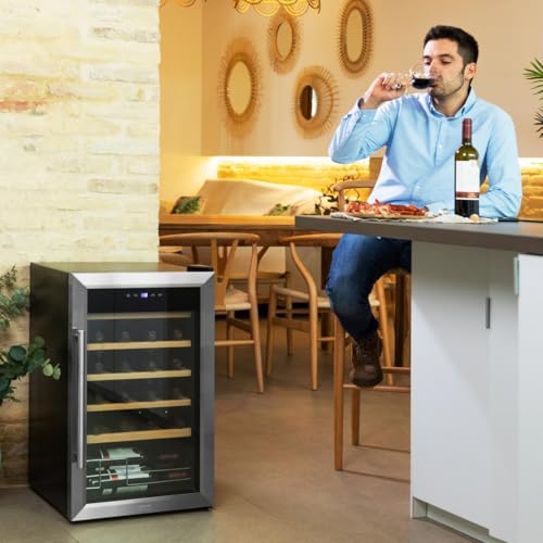 Cecotec Wine Cellar Bolero GrandSommelier 2450 - 24 Bottles With Adjustable Temperature