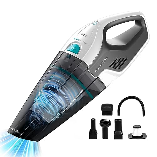 Cecotec Conga Rockstar Handheld Vacuum Cleaner in sleek design, showcasing cordless feature and large container