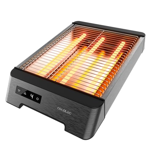 Cecotec Horizontal Toaster - Flat Toaster With 3 Touch Resistors for Perfectly Crispy Toasts