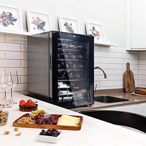 Cecotec Wine Fridge GrandSommelier 20000 - 20 Bottles, Low Noise