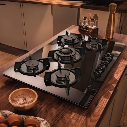 Cecotec Bolero Squad G 5200S Glass Black Hob With 5 Burners for Versatile Cooking
