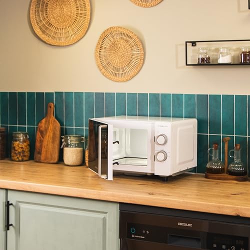 Cecotec ProClean 3010 Flatbed Microwave - 20L Capacity, 700W Power, Perfect Cooking