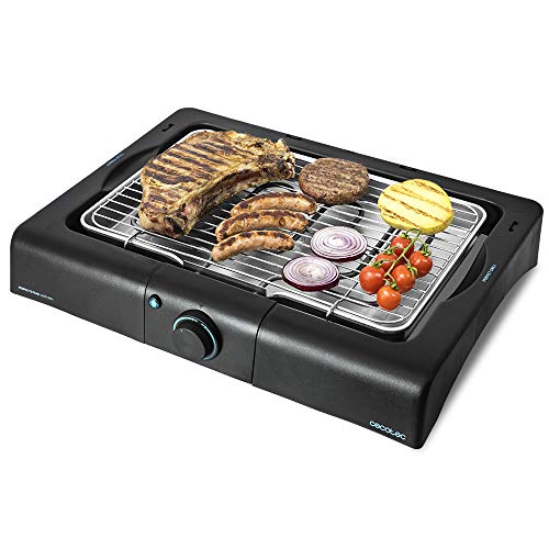 Cecotec PerfectSteak 4200 Way Electric Barbecue with stainless steel grill and adjustable height