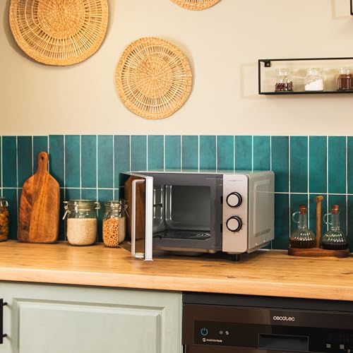 Cecotec Microwave With Grill ProClean 3160 - 20L Capacity, 700W Power, Even Cooking