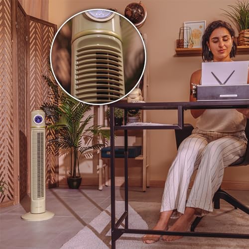 Cecotec Pedestal Fan EnergySilence 1090 - Retro Green With Remote Control