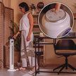 Cecotec Pedestal Fan EnergySilence 1090 - Retro Smart Design With 72° Oscillation