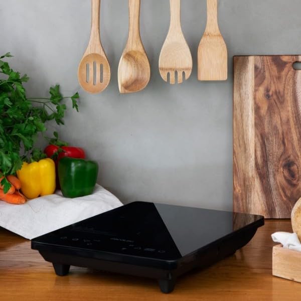 Cecotec Full Crystal Onyx Portable Induction Hob - 2000W, Easy to Clean