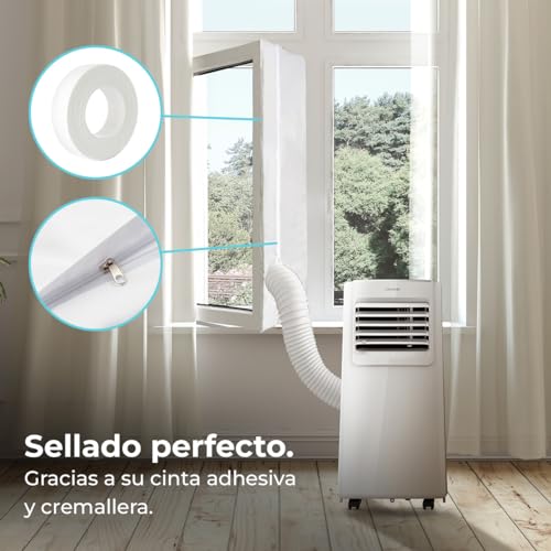 Cecotec Universal Insulating Window Cover for Portable AC - Prevents Warm Air