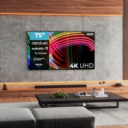 Cecotec LED TV 75 Inch Smart TV A3 Series With 4K UHD Resolution
