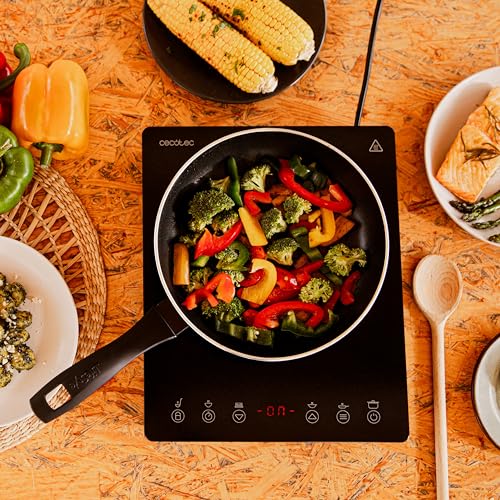 Cecotec Portable Induction Hob 1 Burner - 2000W Power & Touch Screen