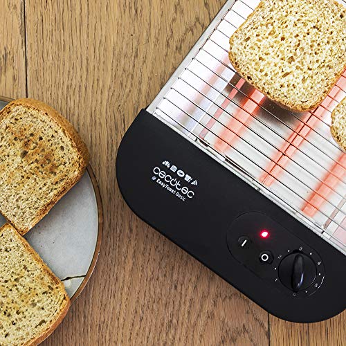 Cecotec Flat Toaster Turbo EasyToast Basic - Efficient 900W Toasting