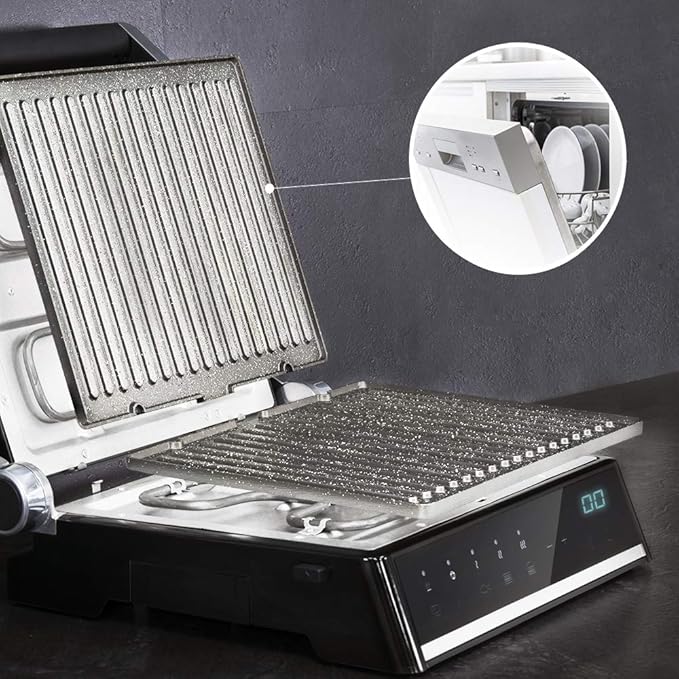 Cecotec Rock?nGrill Smart Electric Grill With 2000 W Power and Easy Cleanup