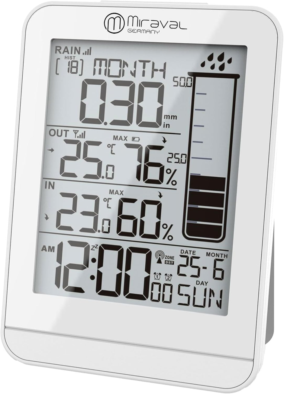 AURIOL® Radio-Controlled Weather Station with Rain Gauge