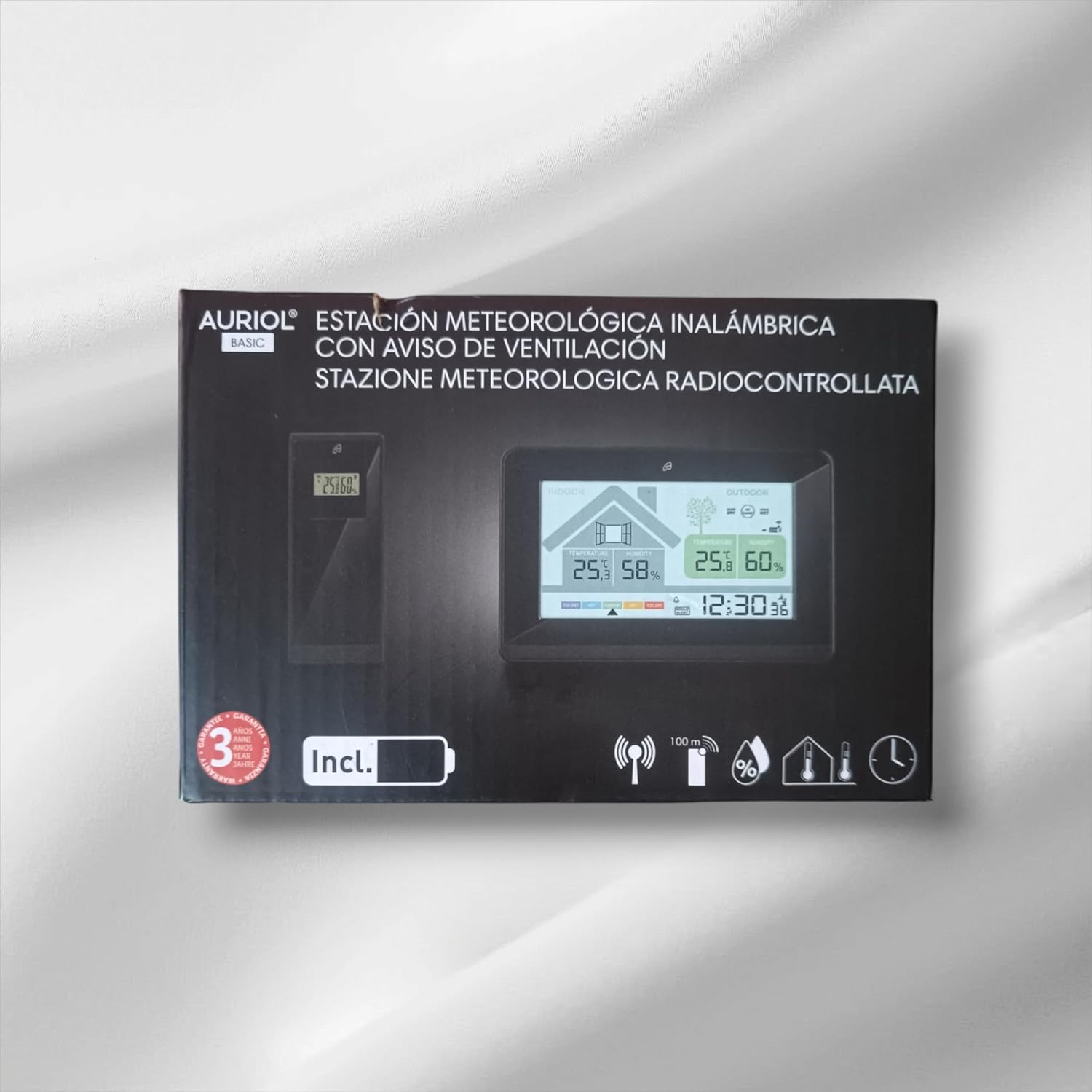 Auriol Wireless Weather Station with Ventilation Recommendation