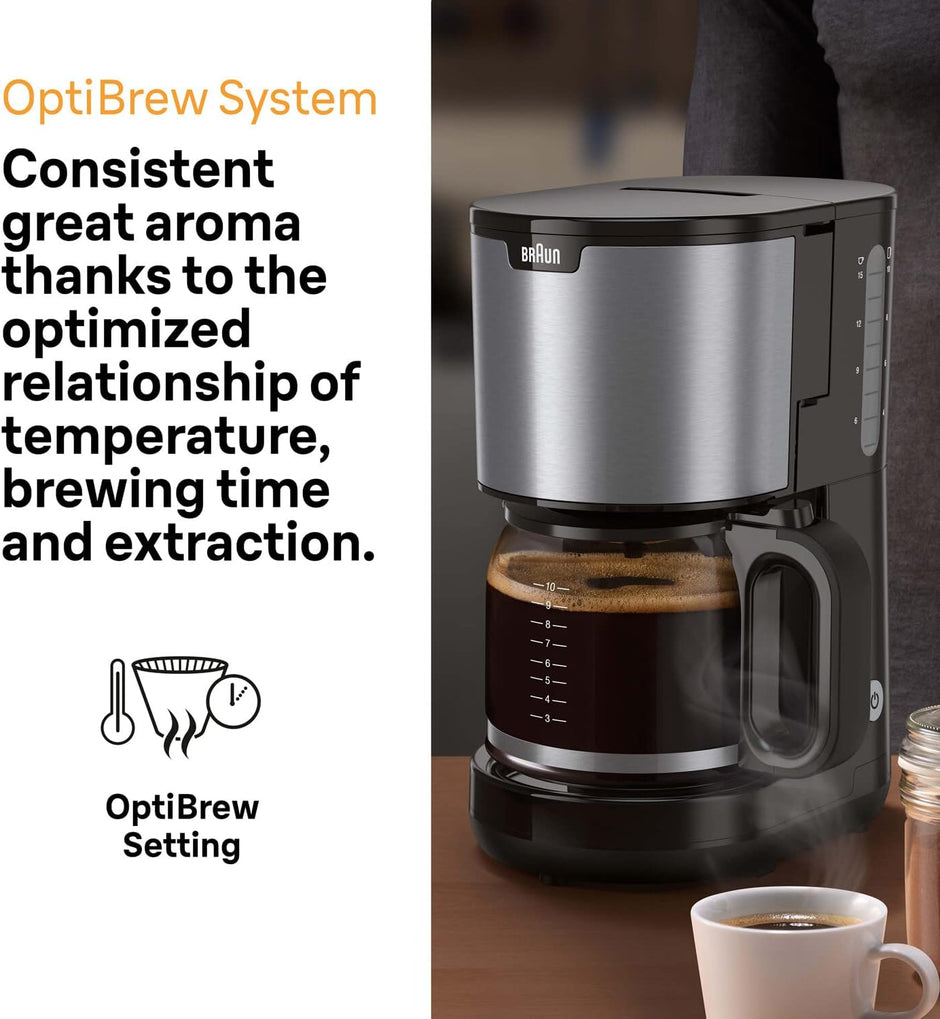 Braun PurShine Drip Coffee Maker KF 1500 BK
