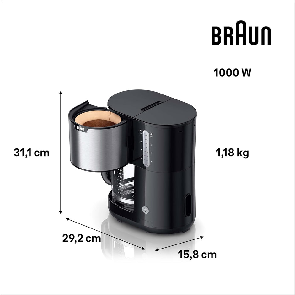 Braun PurShine Drip Coffee Maker KF 1500 BK