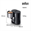Braun PurShine Drip Coffee Maker KF 1500 BK