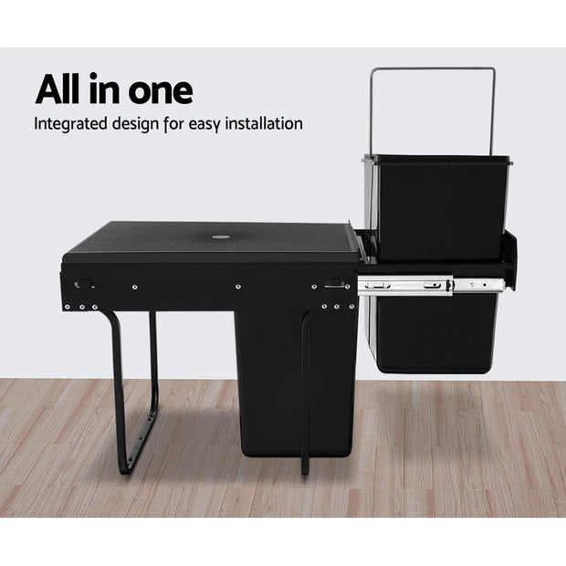 Livarno Home Built-in Waste Bin 40L (2 x 20L)