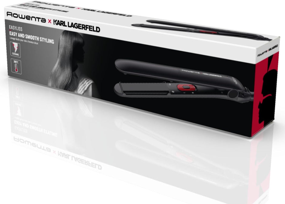 Rowenta X Karl Lagerfeld Easyliss Hair Straightener SF161LFO
