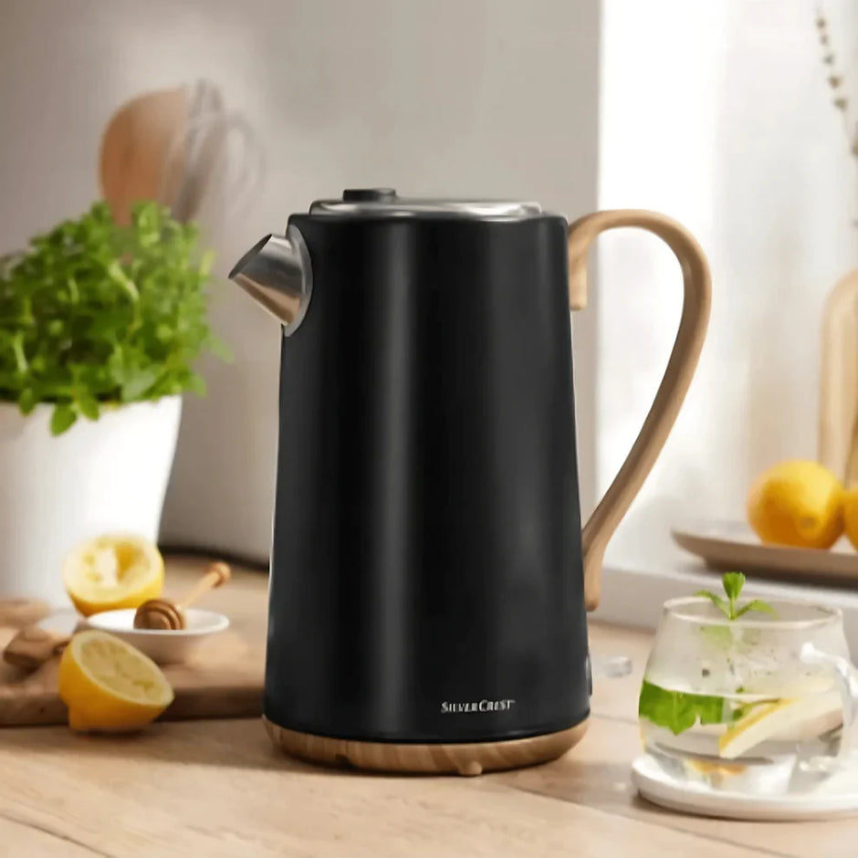 Silver Crest Kettle 1.7L Wood Trim