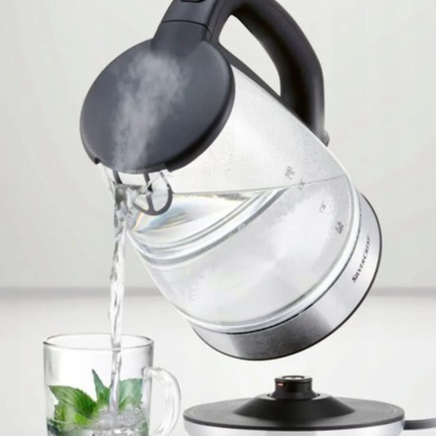 Switch On 1.7L Glass Electric Kettle